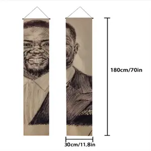 Kevin Hart Portrait Door Curtain Couplet