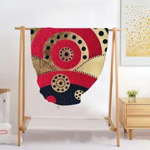 Time Is Precious Flannel Blanket (Round)