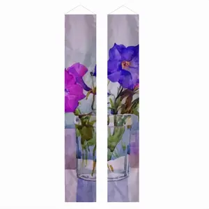 Petunias Door Curtain Couplet