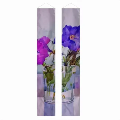 Petunias Door Curtain Couplet