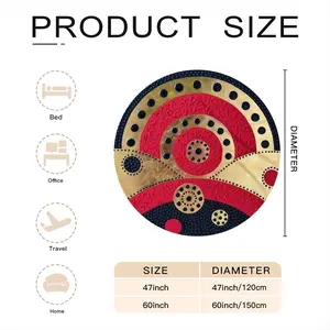 Time Is Precious Flannel Blanket (Round)