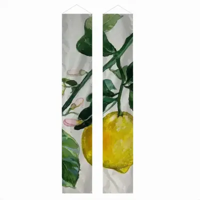 Lemon Branch Door Curtain Couplet