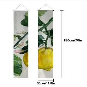 Lemon Branch Door Curtain Couplet