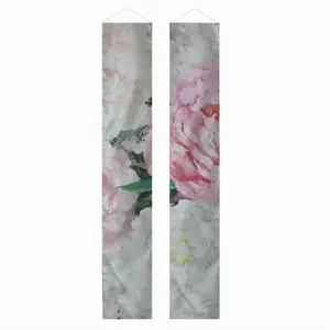 Large Peony Palette Knife Door Curtain Couplet