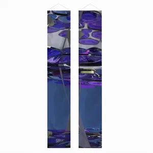 A Cool Vista Of Blue And Purple (2014) Door Curtain Couplet