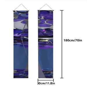 A Cool Vista Of Blue And Purple (2014) Door Curtain Couplet