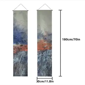 Moody Landscape Door Curtain Couplet