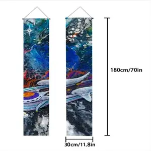 Space Flight Door Curtain Couplet