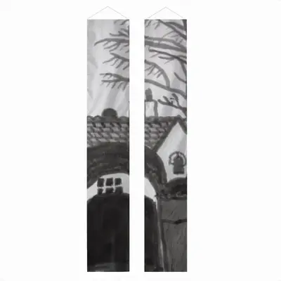 Creepy Cottage Door Curtain Couplet