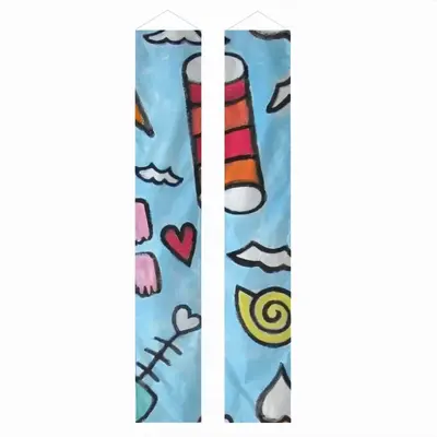 Seaside Door Curtain Couplet