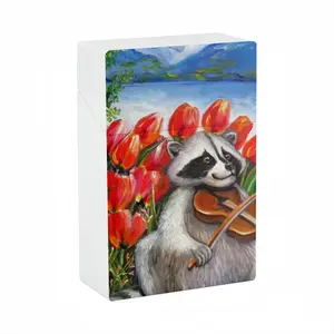 Raccoon Celebrating Spring Cigarette Case