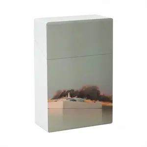 Green Lagoon With One Boat Cigarette Case