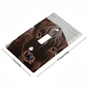 Bull - Red Bull Taurus Animals Buffalo Wild Switch Panel (Single Hole)