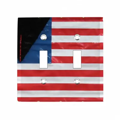 Pubic Flag United States Switch Panel (Double Hole)