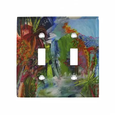 Jungle In Blue Switch Panel (Double Hole)