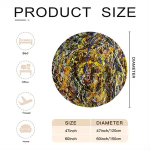 Colorscape Flannel Blanket (Round)