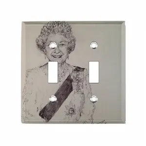 Queen Elizabeth Ii Switch Panel (Double Hole)