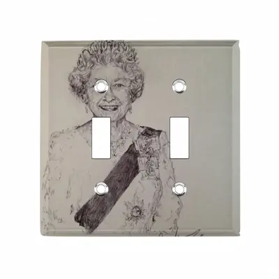 Queen Elizabeth Ii Switch Panel (Double Hole)