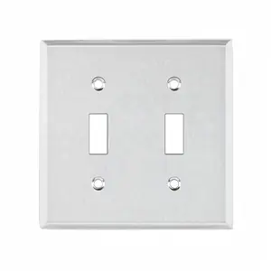 White Switch Panel (Double Hole)