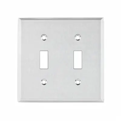 White Switch Panel (Double Hole)