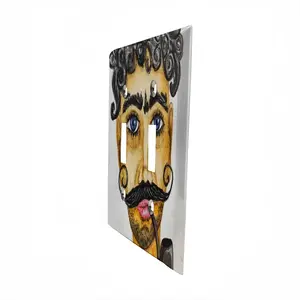 Ataman - Watercolor Man Cossack People Mustache Switch Panel (Double Hole)