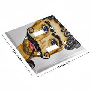 Ataman - Watercolor Man Cossack People Mustache Switch Panel (Double Hole)