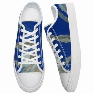 Men Through The Wave Glass Retro Canvas Shoes