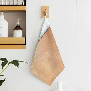 Black And White Over Copper Hand Towel