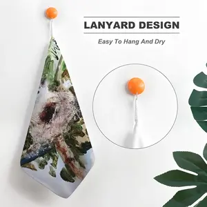 Birds Nest And Flying People Hand Towel