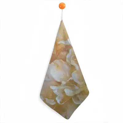 Gold Flower Hand Towel