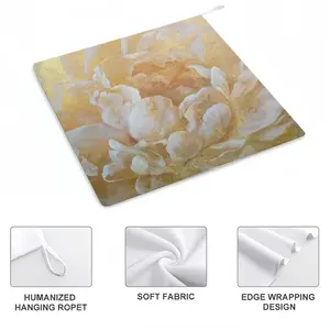 Gold Flower Hand Towel