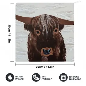 Bull - Red Bull Taurus Animals Buffalo Wild Hand Towel