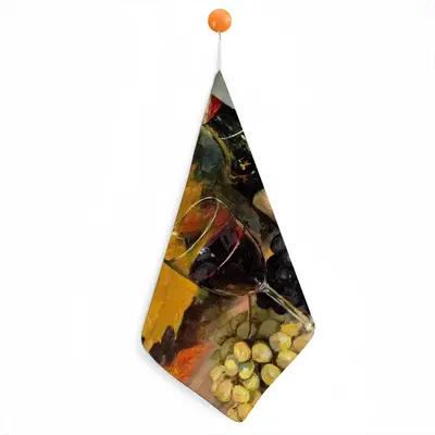 Bright Still Life With Wine Hand Towel