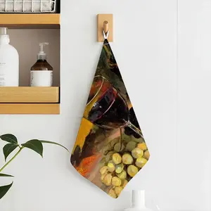 Bright Still Life With Wine Hand Towel