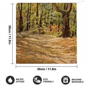 Famous Forest Trail Impasto Hand Towel