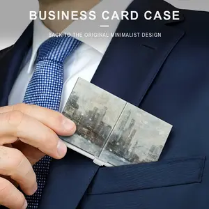 Chilly Morning Business Card Case