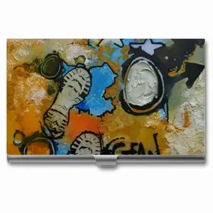 I Walk On The Moon Business Card Case