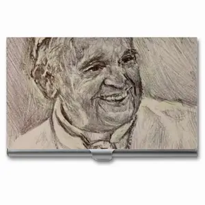 Pope Francis Portrait Business Card Case