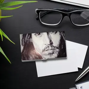 Johnny Depp Portrait Business Card Case