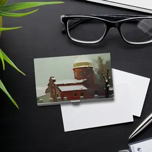 Landscape With An Old Church Business Card Case