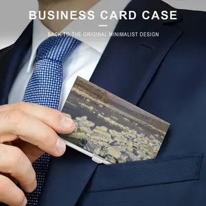 Ice Drift On The Oka Business Card Case