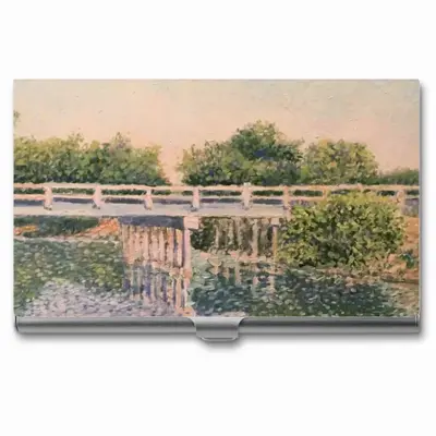 Bridge Over Canal Business Card Case