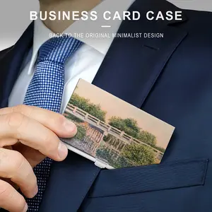 Bridge Over Canal Business Card Case