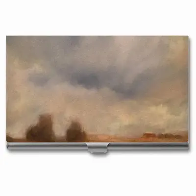 Red Tin Roof A House Over The Hill Business Card Case