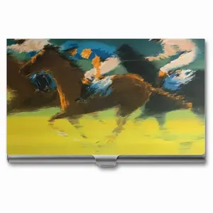 Racing Horses Business Card Case