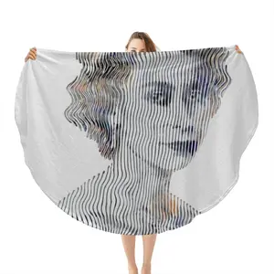 Queen Elizabeth 2 Flannel Blanket (Round)