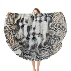 Marylin A Jamais Flannel Blanket (Round)