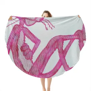 The Pink Panther Flannel Blanket (Round)