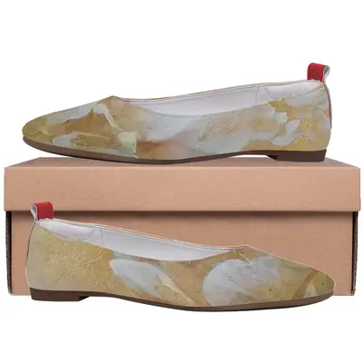 Men Gold Flower Single Shoes