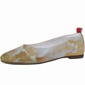 Men Gold Flower Single Shoes